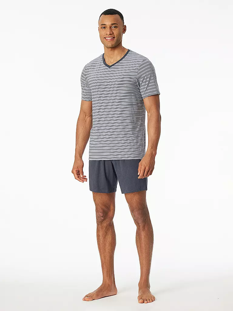 SCHIESSER | Pyjama | grau