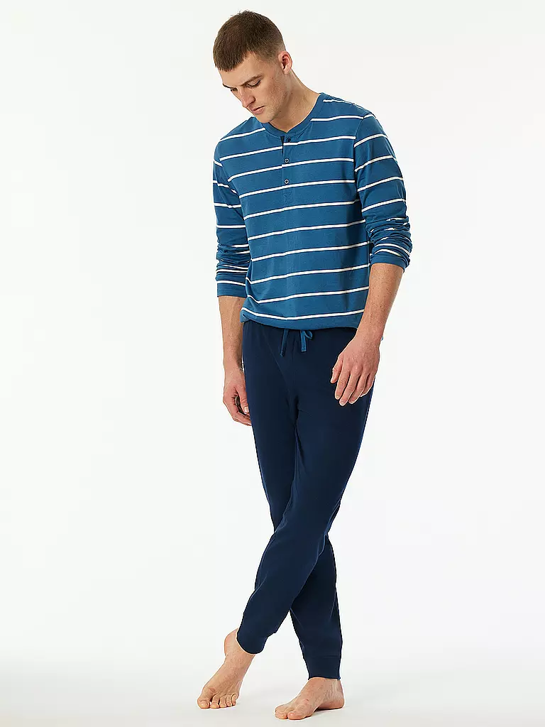 SCHIESSER | Pyjama | blau