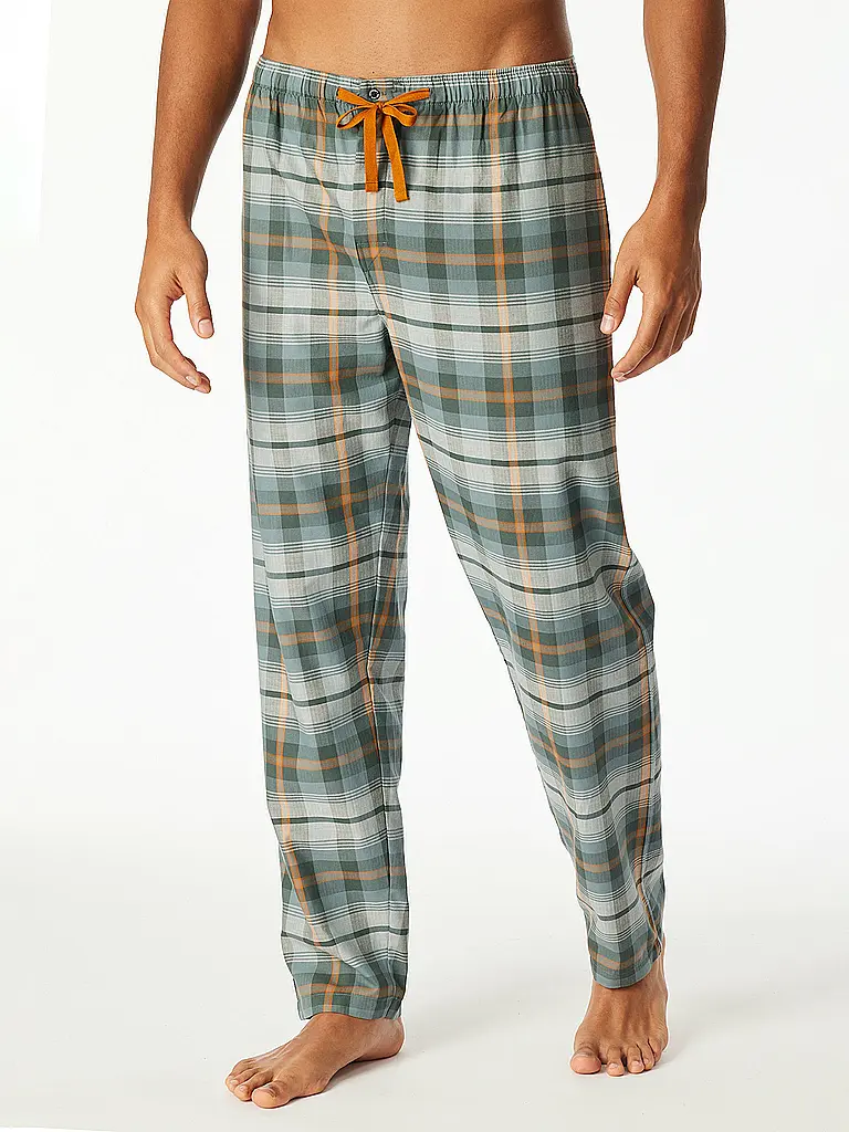 SCHIESSER | Pyjamahose  | dunkelgrün