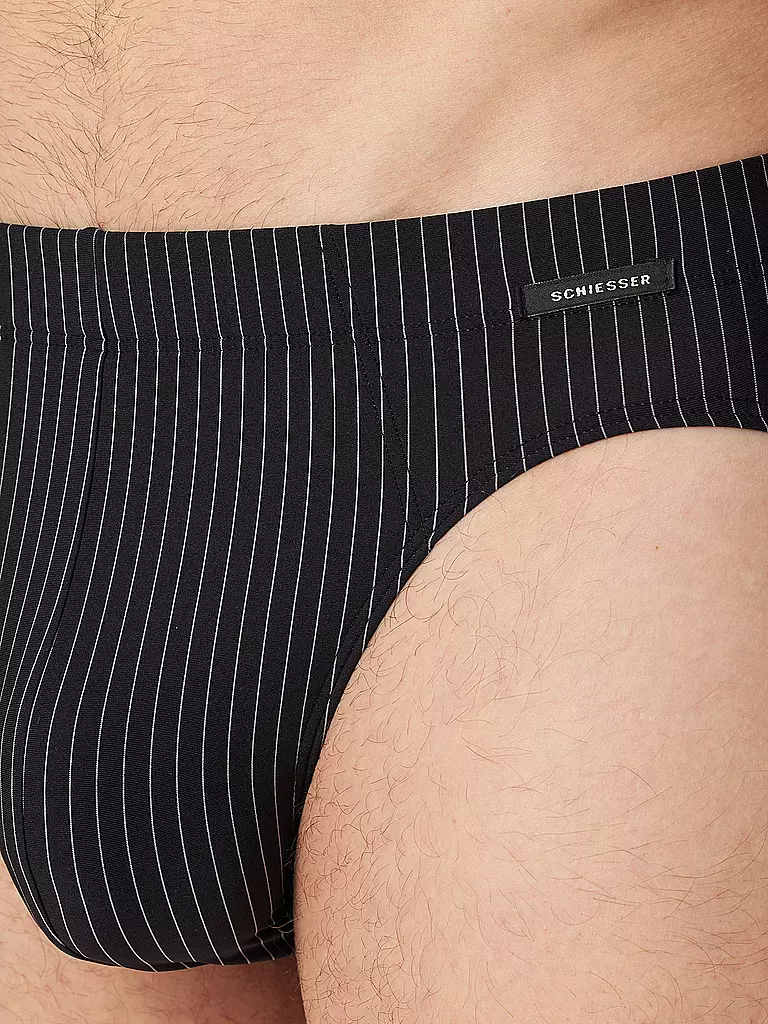 SCHIESSER | Slip schwarz | olive