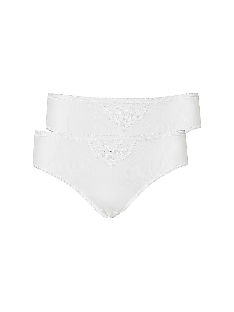 SCHIESSER | Tai Slips "Cotton Essentials" 2-er Pkg. (Weiss) | weiss