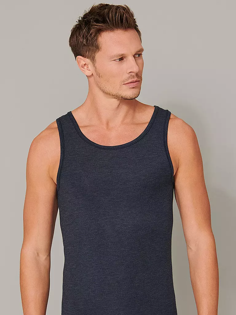 SCHIESSER | Trägershirt - Unterhemd  "Personal Fit" | blau