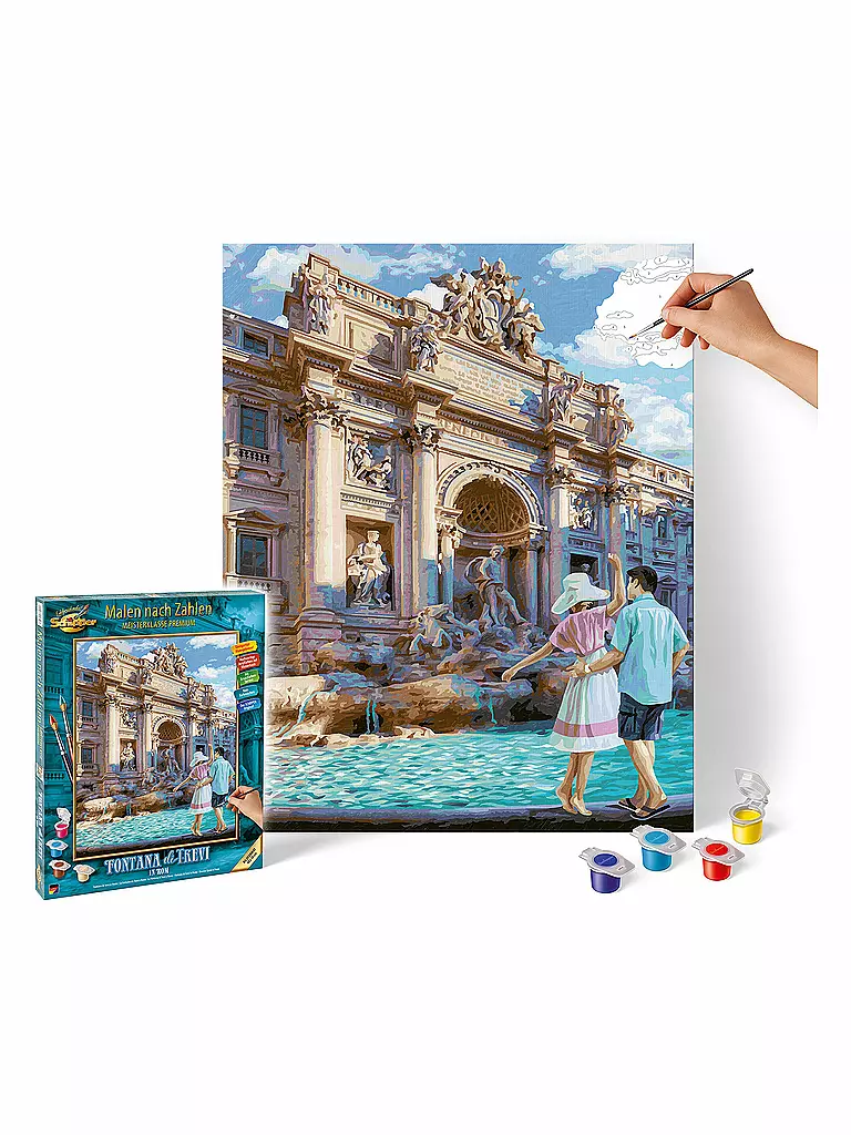 SCHIPPER | Malen nach Zahlen - Fontana di Trevi in Rom | keine Farbe
