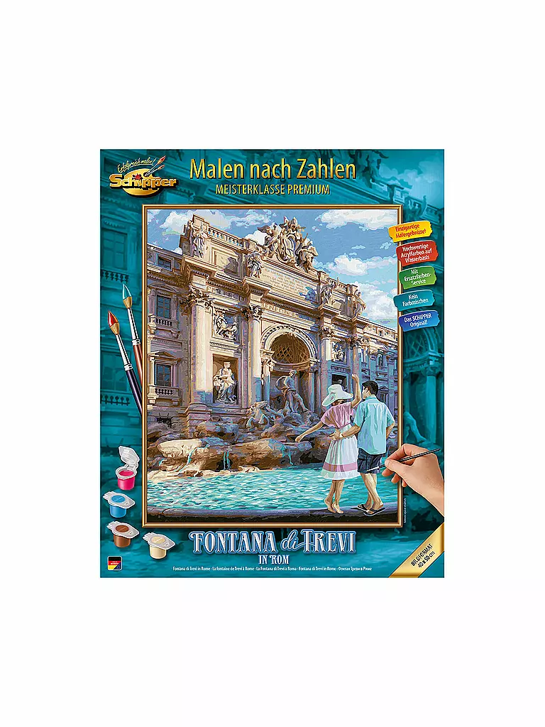 SCHIPPER | Malen nach Zahlen - Fontana di Trevi in Rom | keine Farbe