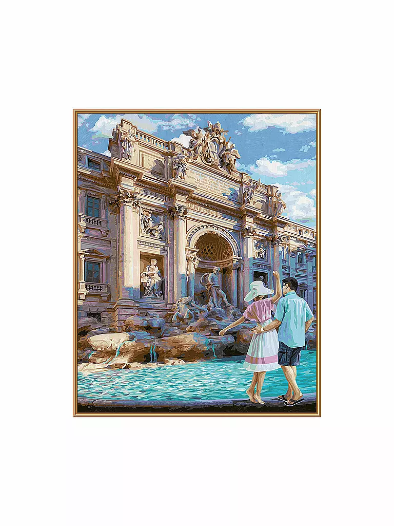 SCHIPPER | Malen nach Zahlen - Fontana di Trevi in Rom | keine Farbe