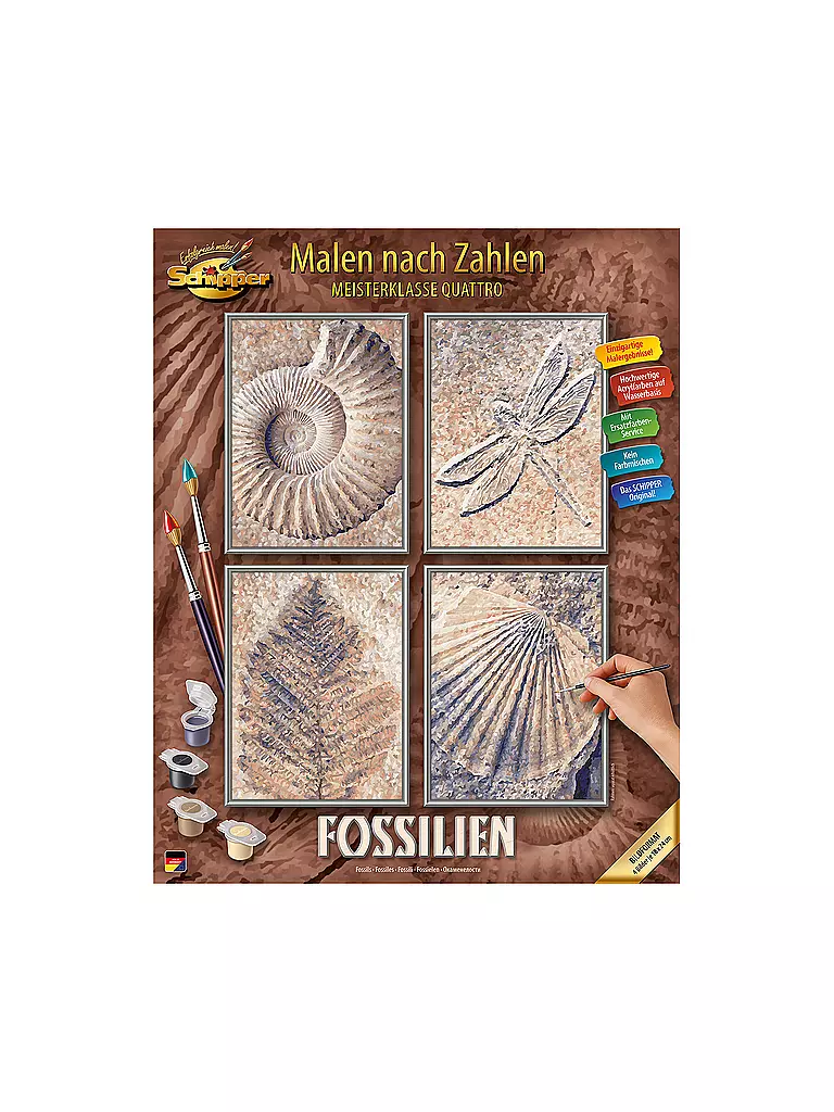 SCHIPPER | Malen nach Zahlen - Fossilien | keine Farbe