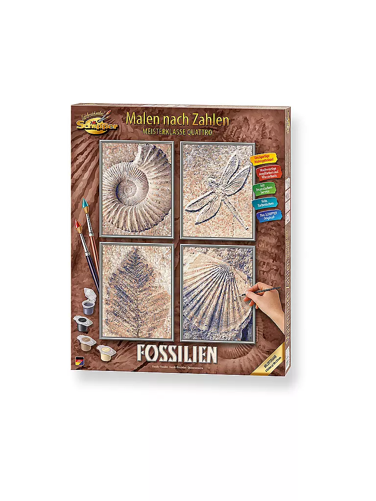 SCHIPPER | Malen nach Zahlen - Fossilien | keine Farbe