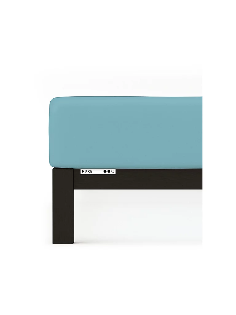 SCHLAFGUT Jersey Spannleintuch PURE 180x200cm Petrol Mid XL mint