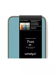 SCHLAFGUT | Jersey Spannleintuch PURE 140x200cm Blue Light L | mint