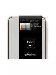 SCHLAFGUT | Jersey Spannleintuch PURE 180x200cm Grey Light XL | hellgrau