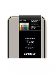 SCHLAFGUT | Jersey Spannleintuch PURE 180x200cm Grey Light XL | beige