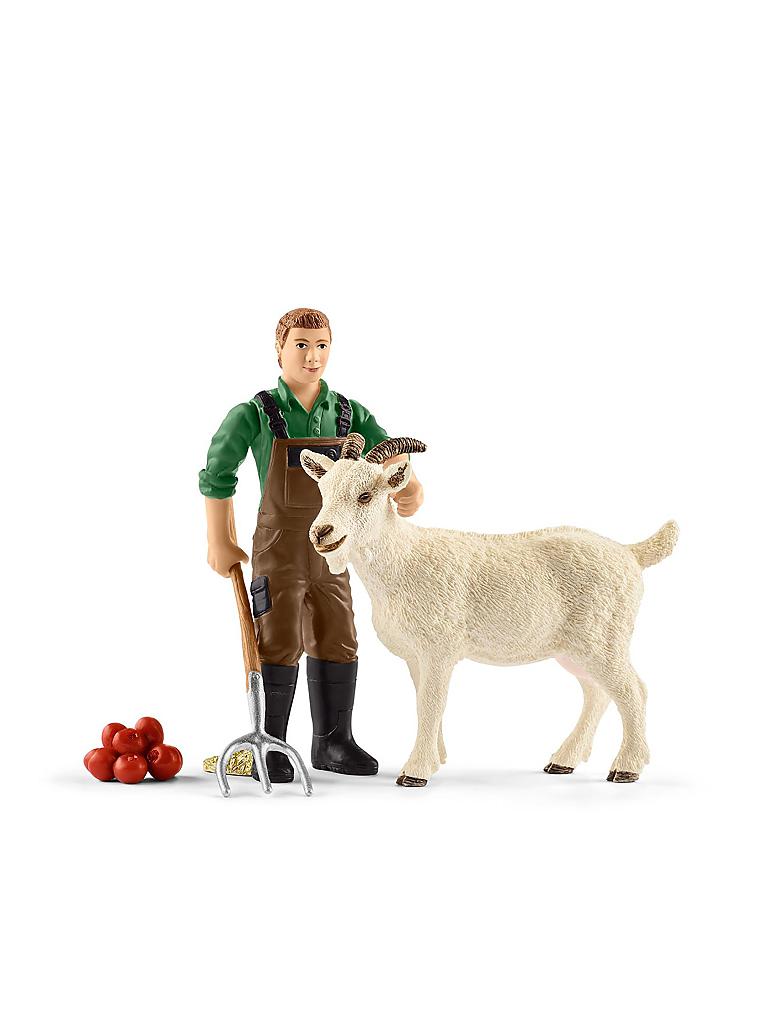 SCHLEICH | Bauer mit Ziege "Farm World" 42375 | keine Farbe