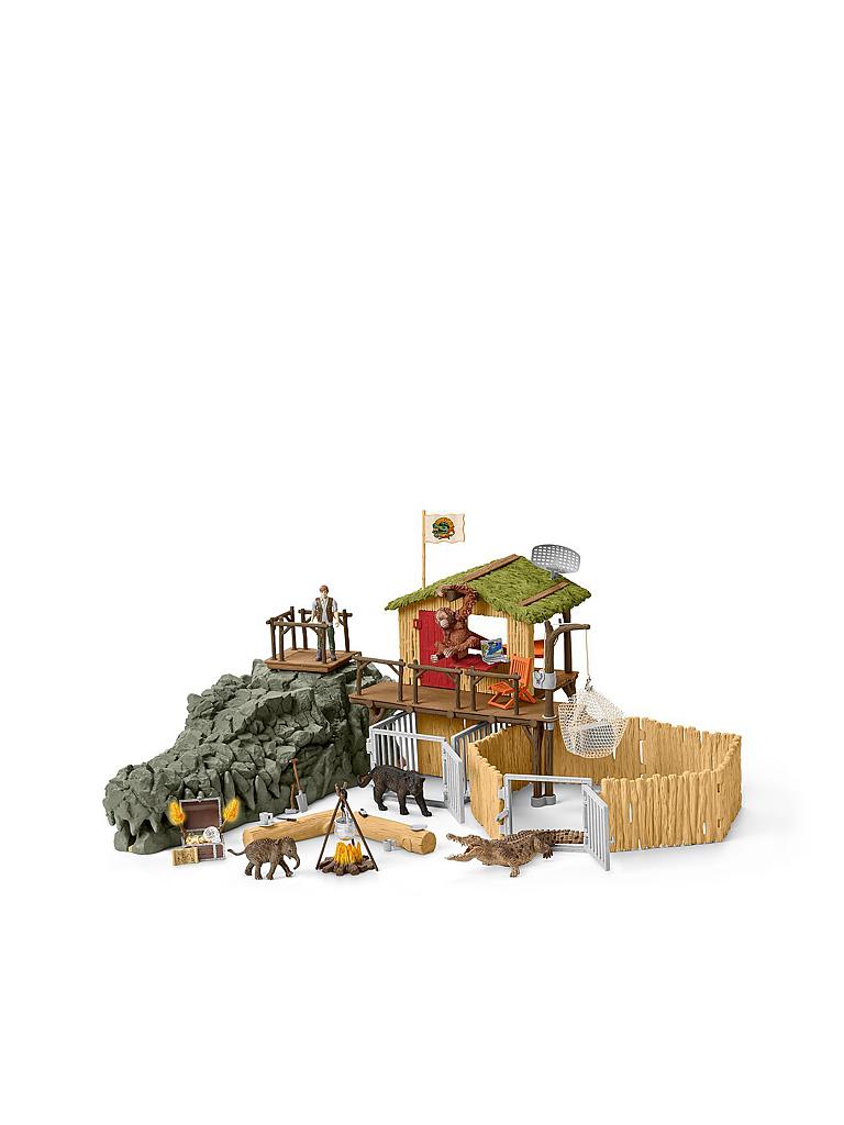 SCHLEICH | Dschungel Forschungsstation Croco "Wild Life" 42350 | keine Farbe
