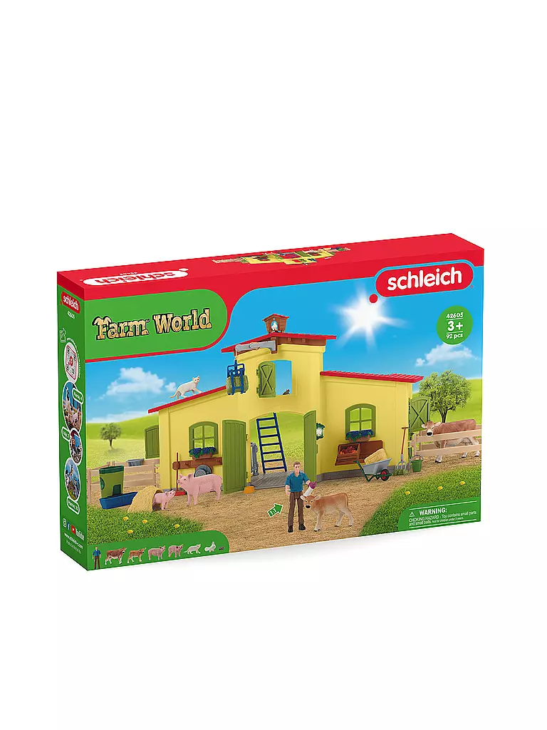 SCHLEICH | Großer Stall mit Tieren und Zubehör | keine Farbe