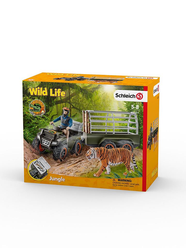 SCHLEICH | Quad mit Anhänger und Ranger "Wild Life" 42351 | keine Farbe