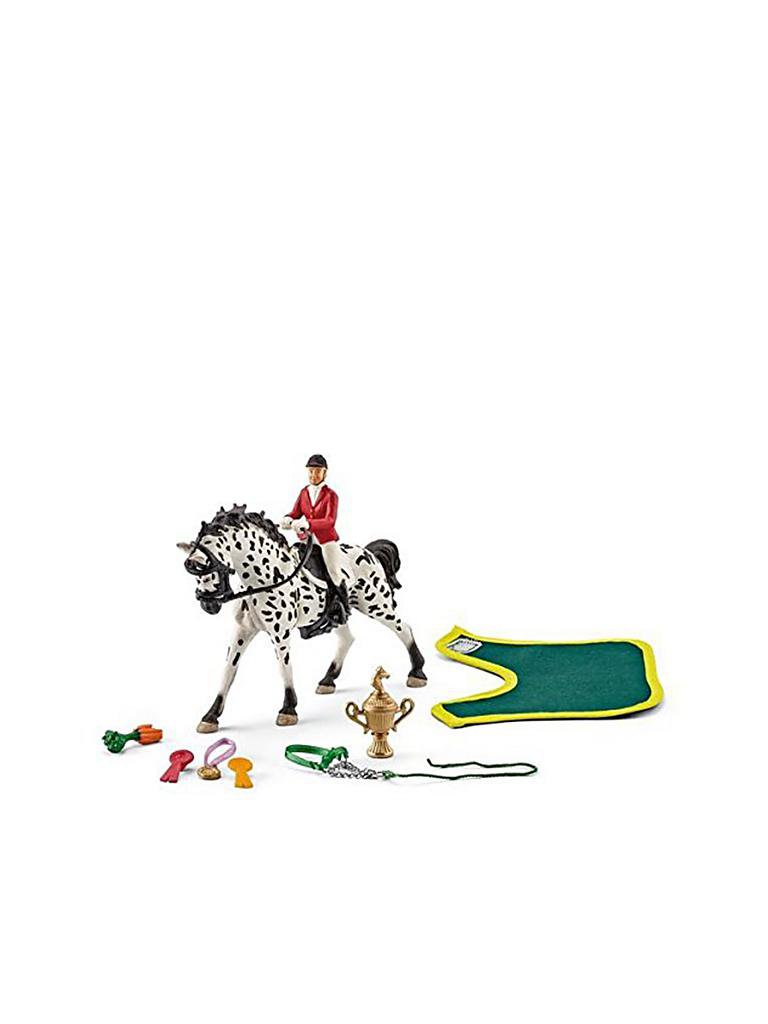 SCHLEICH | Springreitturnier mit Knabstrupper Stute Figur "Horse Club" 41434 | 