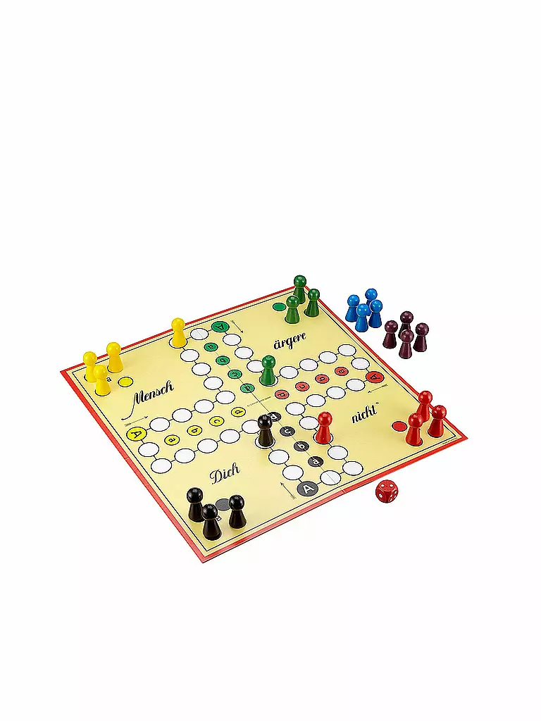 Mensch ärger Dich Nicht Im Haus überspringen SCHMIDT-SPIELE Brettspiel - Mensch ärgere dich nicht (große Figuren