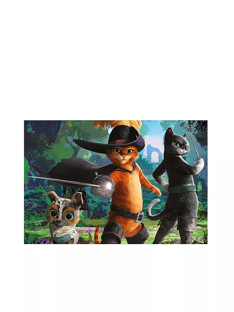 SCHMIDT-SPIELE | Puzzle - Der gestiefelte Kater - Bereit für ein Gefecht 200 Teile | keine Farbe