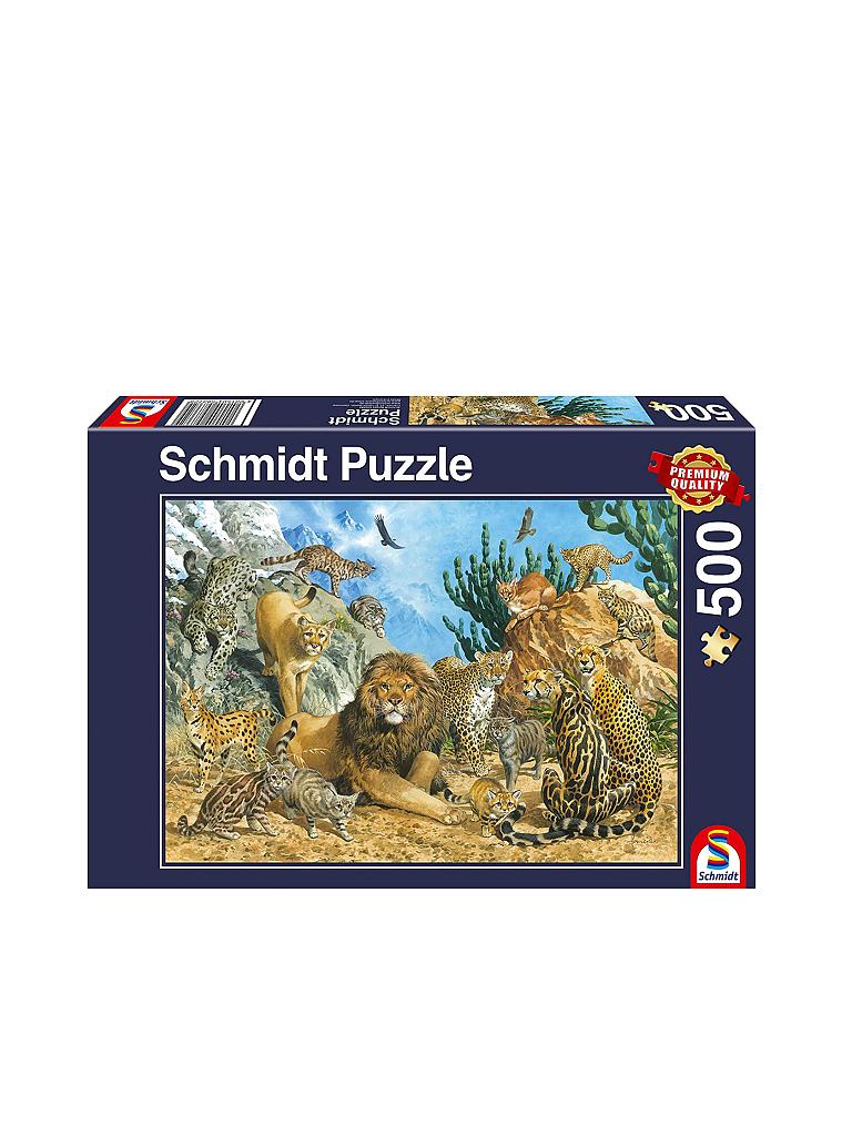 SCHMIDT-SPIELE | Puzzle - Grosskatzen (500 Teile) | keine Farbe