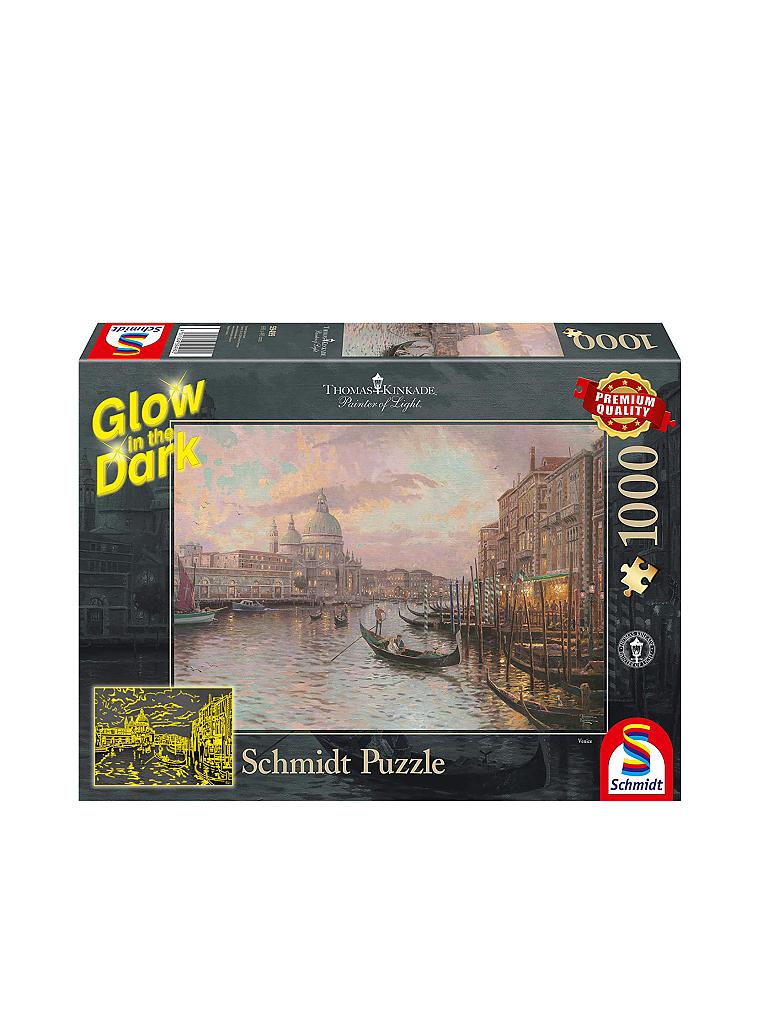 SCHMIDT-SPIELE | Puzzle - In den Strassen von Venedig (1000 Teile) Glow | keine Farbe