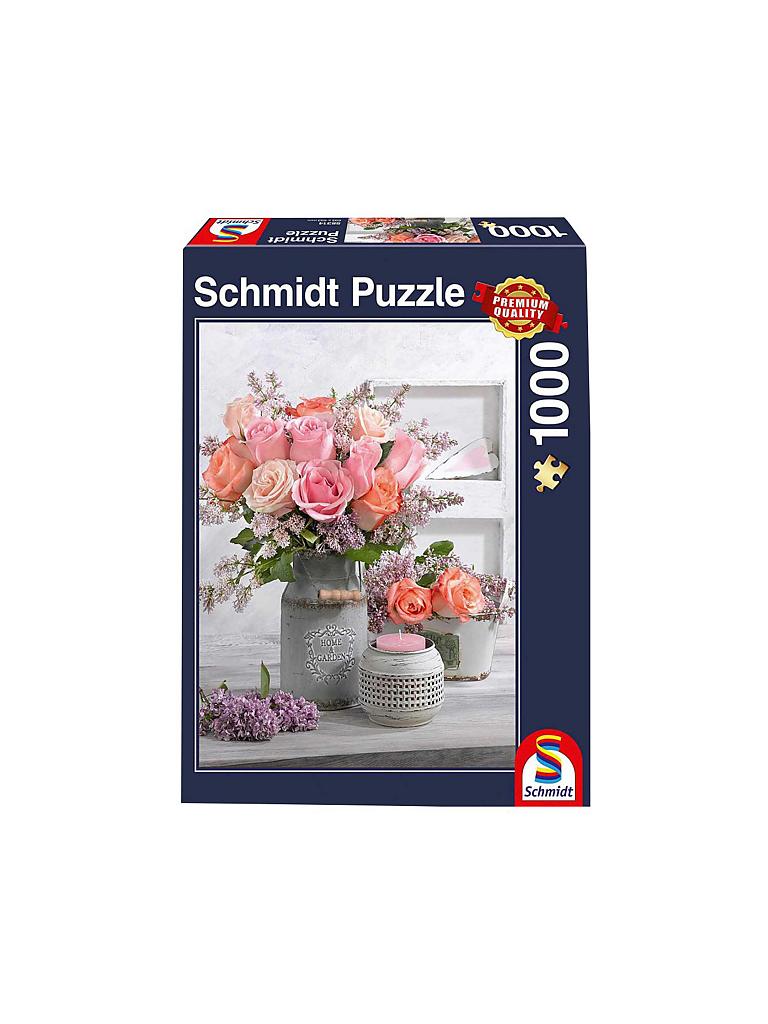 SCHMIDT-SPIELE | Puzzle - Landhausstil und Rosen (1000 Teile) | keine Farbe