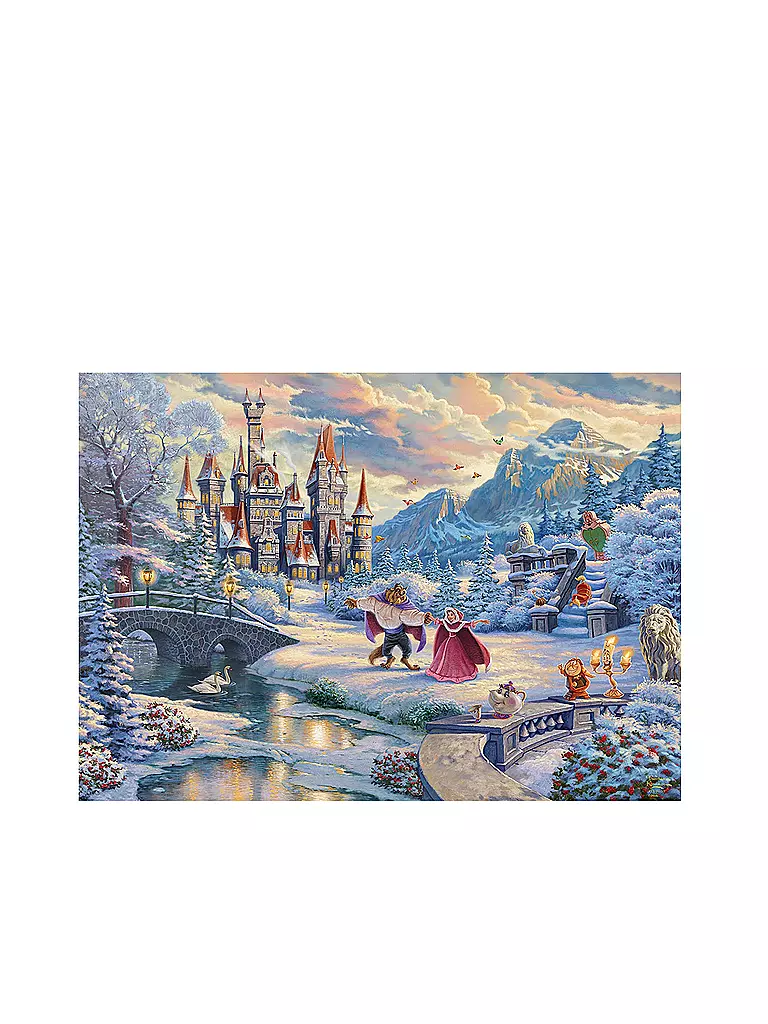 SCHMIDT-SPIELE | Puzzle - Thomas Kinkade - Disney Die Schöne und das Biest 1000 Teile | keine Farbe