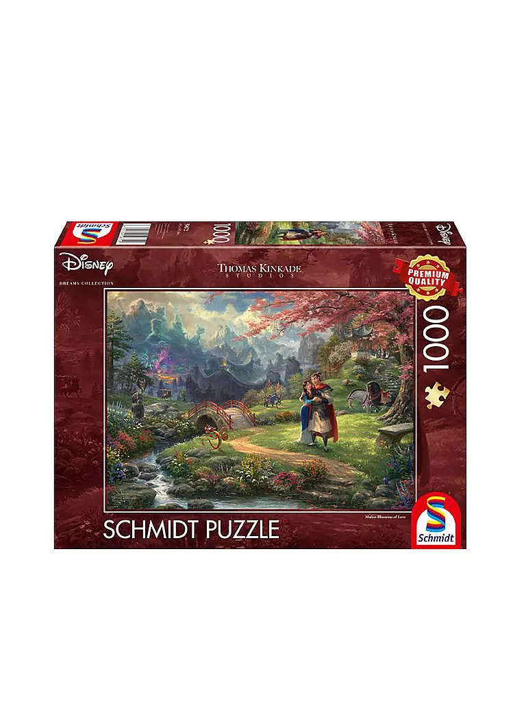 SCHMIDT-SPIELE | Puzzle - Thomas Kinkade Studios: Disney Dreams Collection - Mulan 1000 Teile | keine Farbe