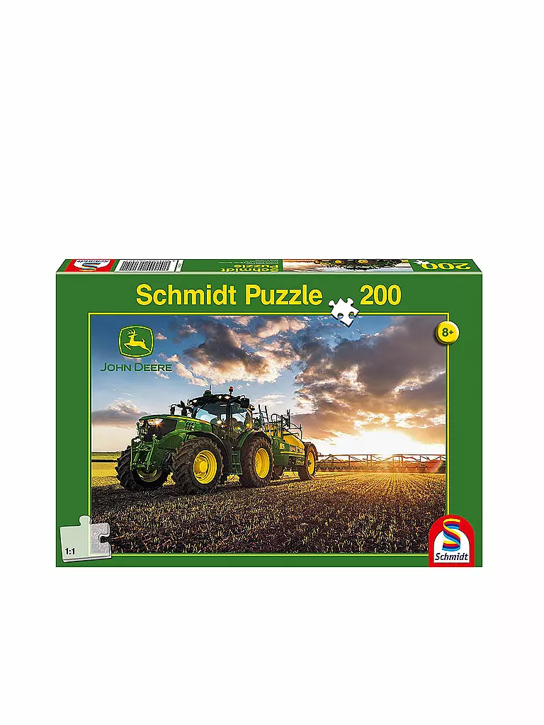 SCHMIDT-SPIELE | Puzzle - Traktor mit Feldspritze 200 Teile | keine Farbe