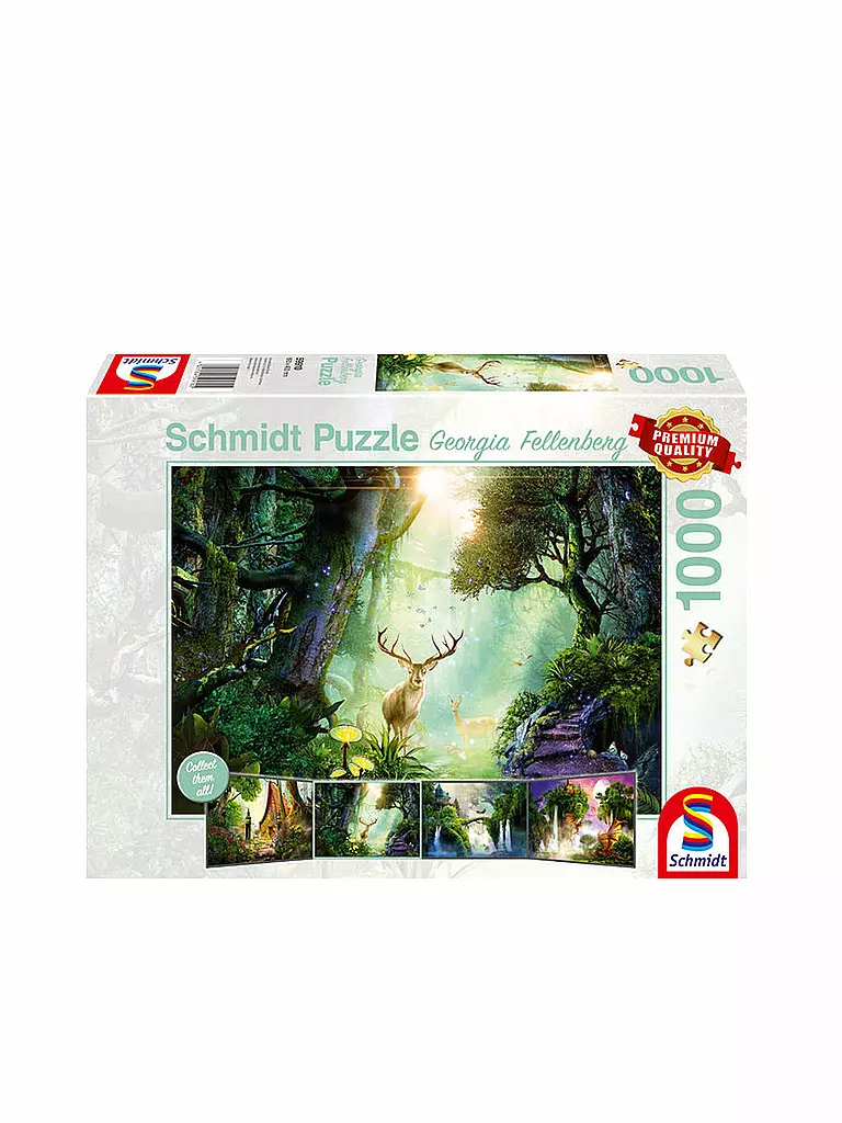 SCHMIDT-SPIELE | Puzzle Rehe im Wald 1000 Teile  | keine Farbe