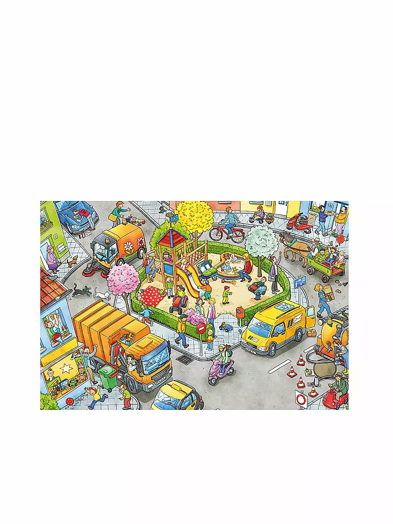 SCHMIDT-SPIELE | Puzzle Wo ist das blaue Auto 3x24 Teile | keine Farbe