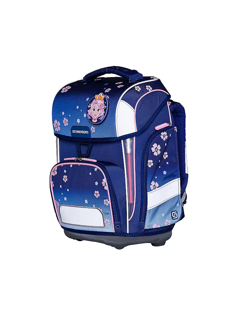 SCHNEIDERS | Schultaschen Set Ergolite 9tlg Blue Bloom | Blau