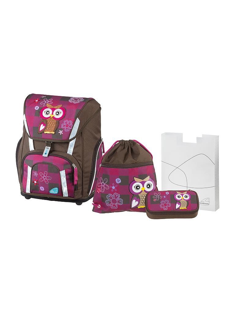 SCHNEIDERS | Schultaschen-Set 4-tlg. "Olivia the Owl" | lila