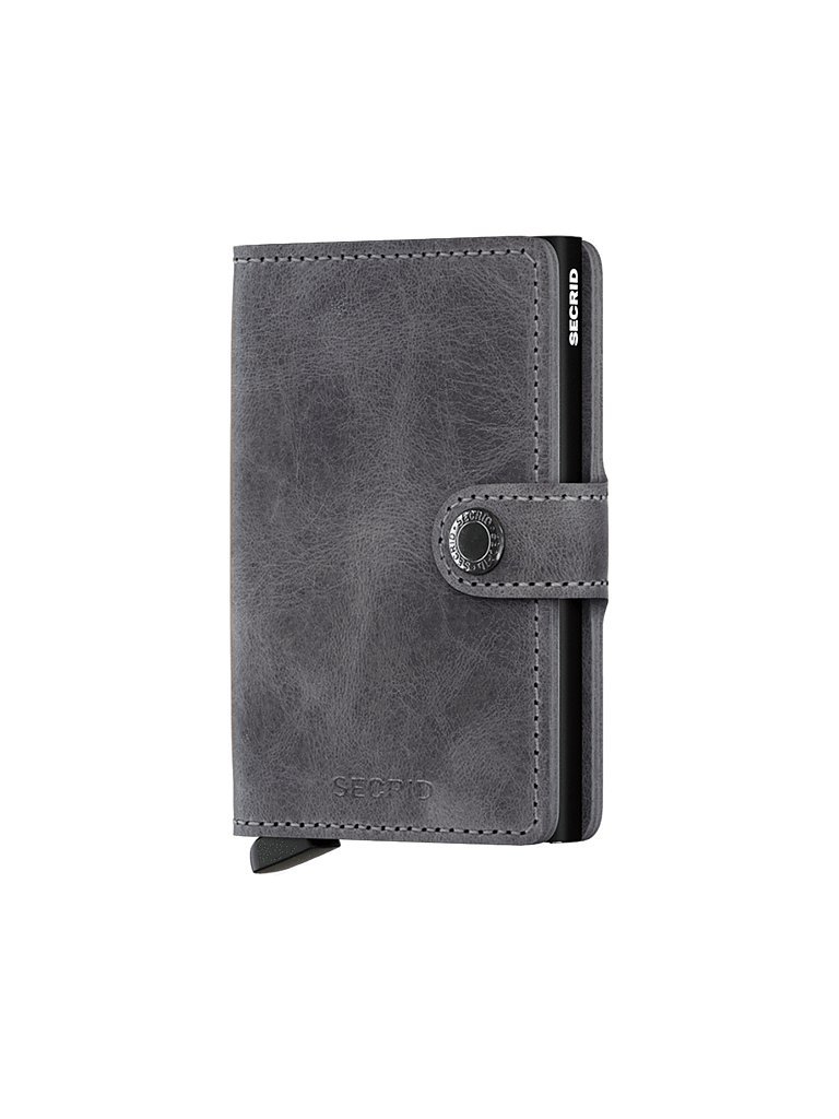 Geldbörse - Miniwallet Vintage grey black grau baby