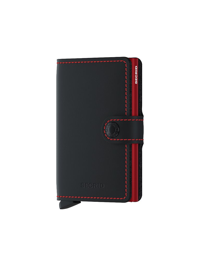Geldbörse - Miniwallet Matte black & red schwarz baby