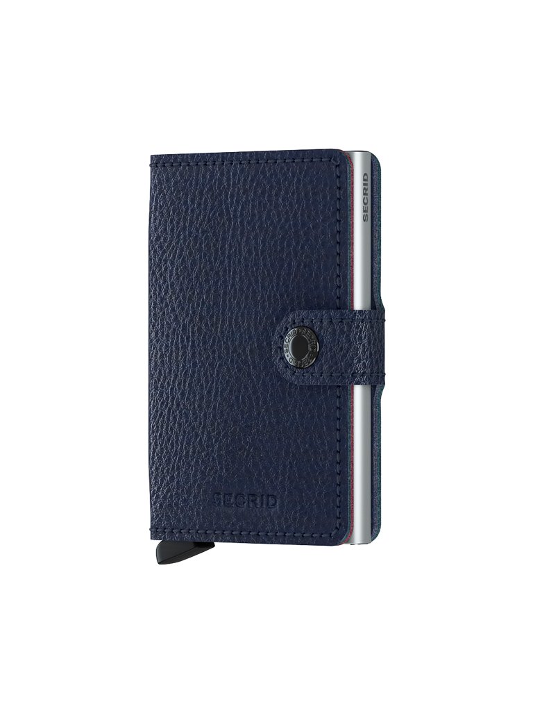 SECRID Geldbörse - Miniwallet Vegetable Tanned blue-silver blau