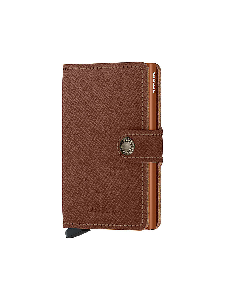 SECRID Geldbörse - Miniwallet Saffiano caramel hellbraun