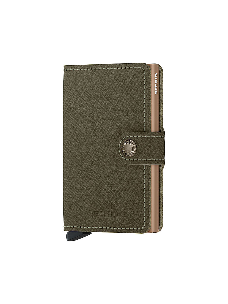 SECRID Geldbörse - Miniwallet Saffiano olive olive