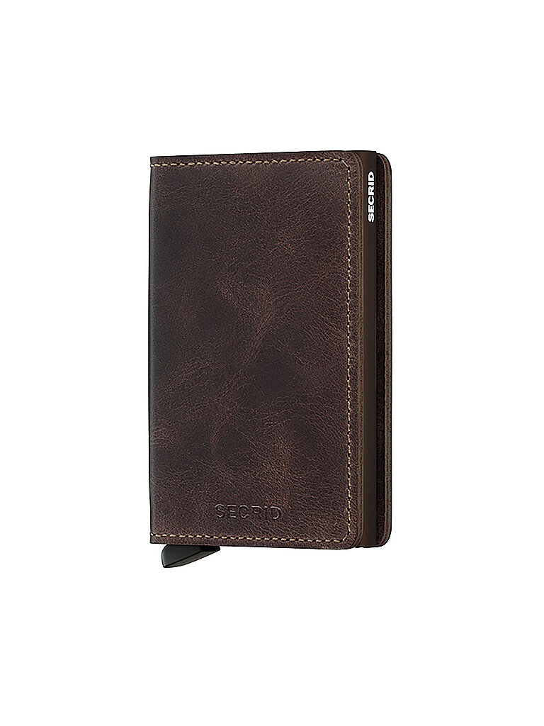 Geldbörse - Slimwallet Vintage chocolate braun damen
