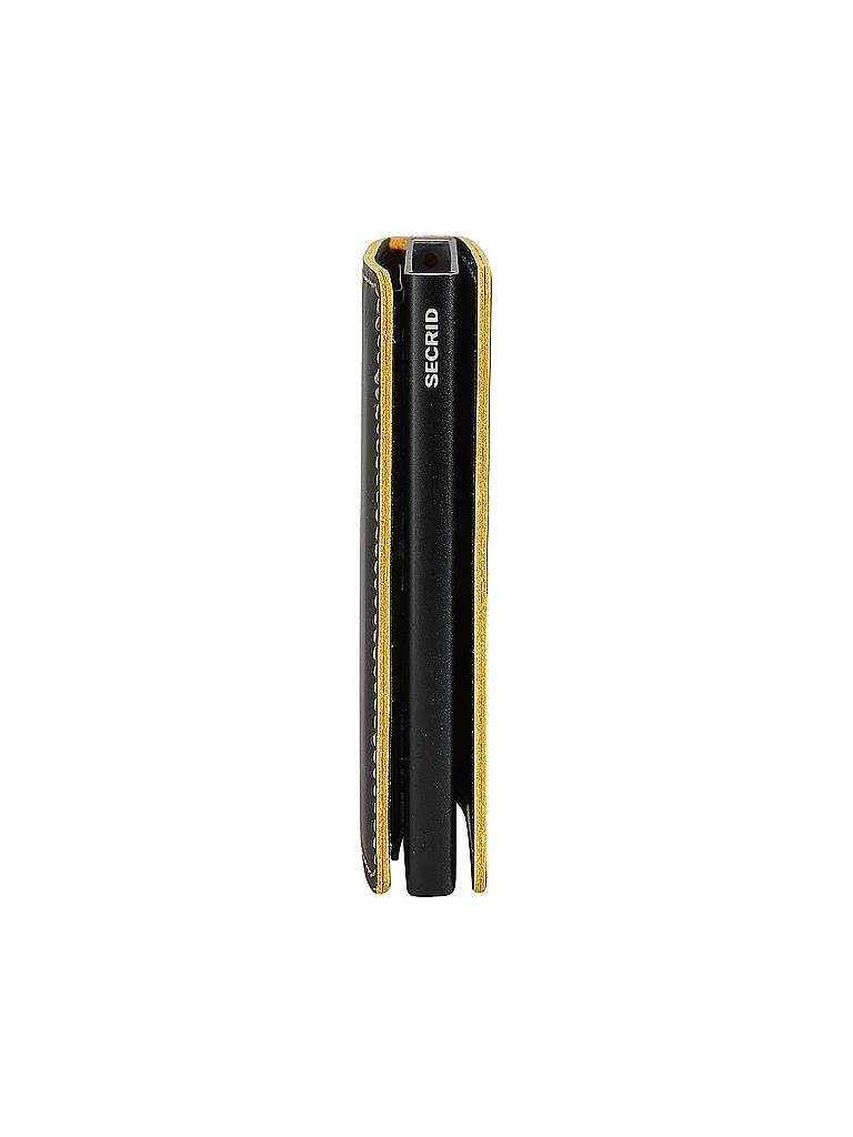 SECRID Portefeuille - Slimwallet noir mat & ocre noir