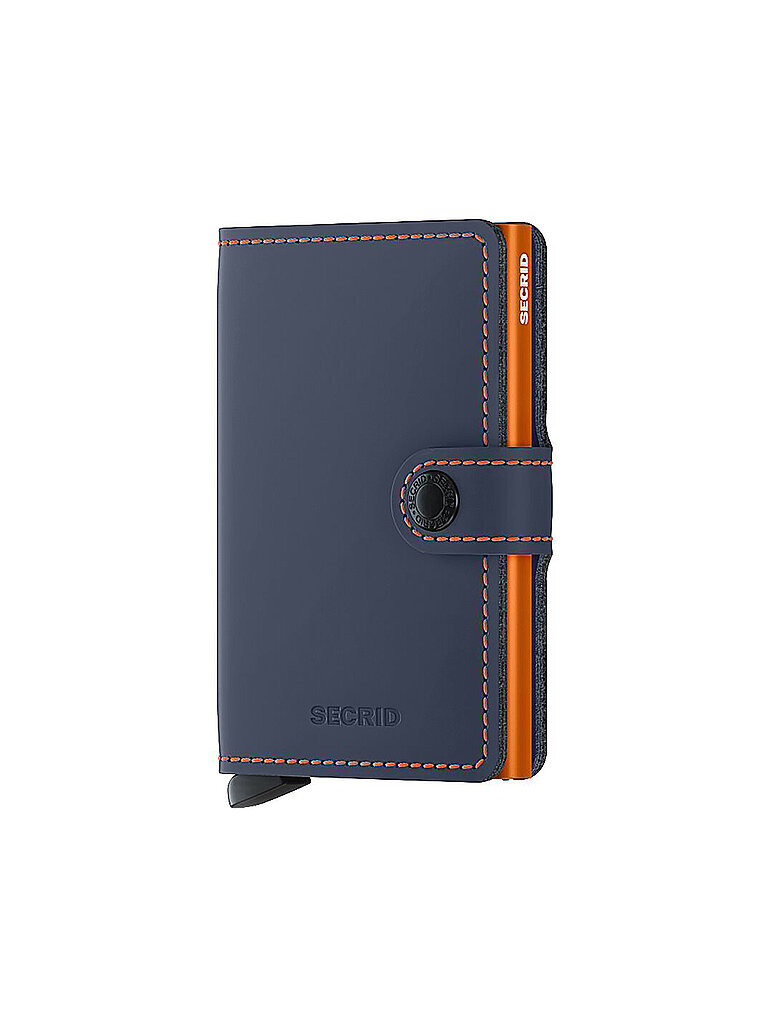 SECRID Geldbörse - Miniwallet Matte night blue & orange dunkelblau