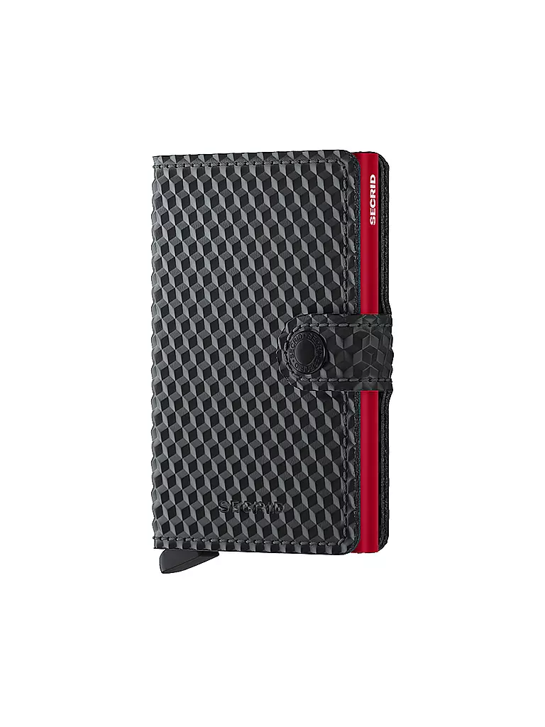SECRID | Geldbörse - Miniwallet Cubic Black Red | schwarz