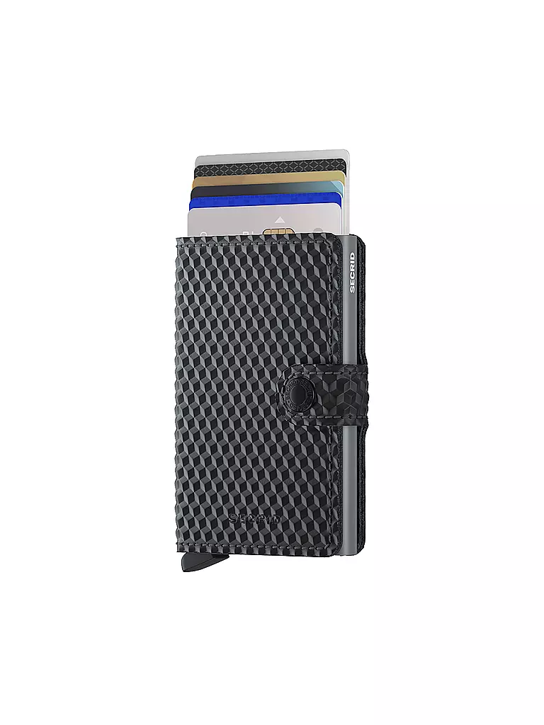 SECRID | Geldbörse - Miniwallet Cubic Black Titanium | grau