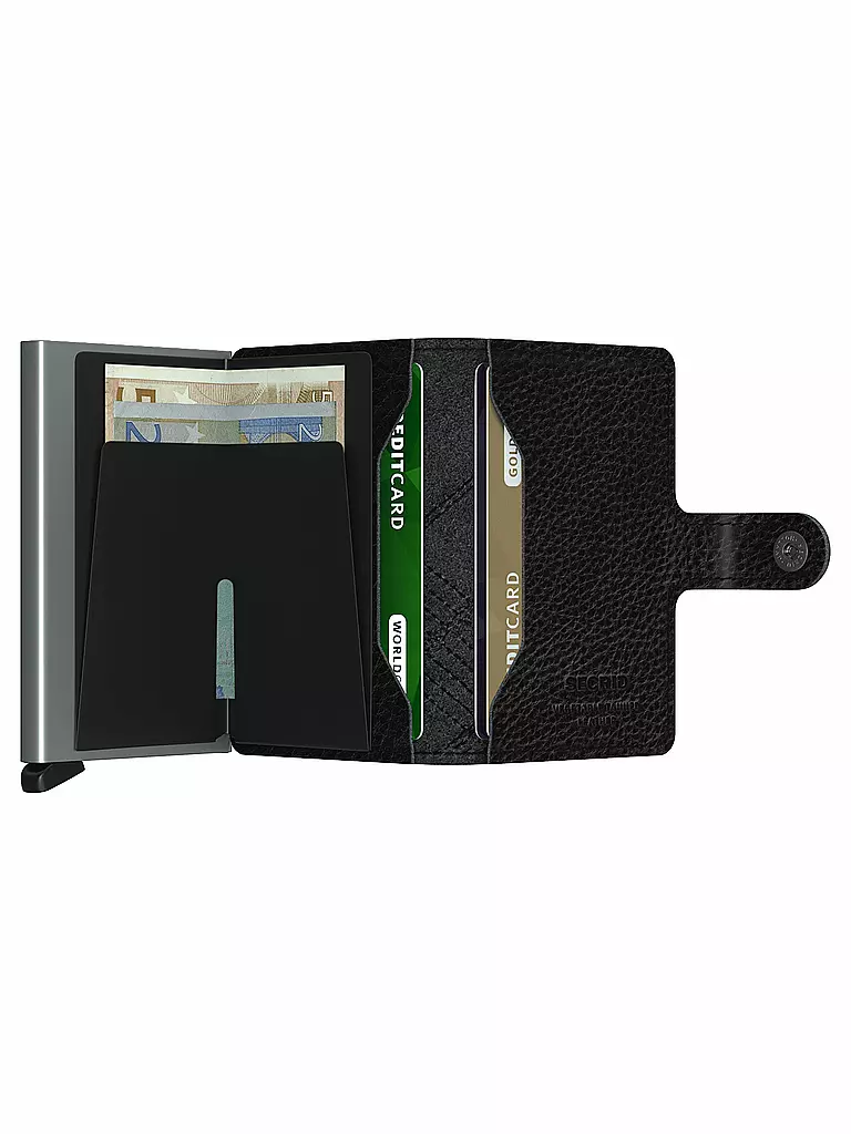 SECRID | Geldbörse - Miniwallet Linea Mini Black | schwarz