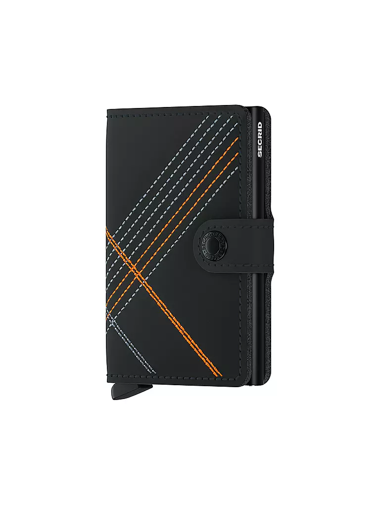 SECRID | Geldbörse - Miniwallet Linea Mini Orange | schwarz