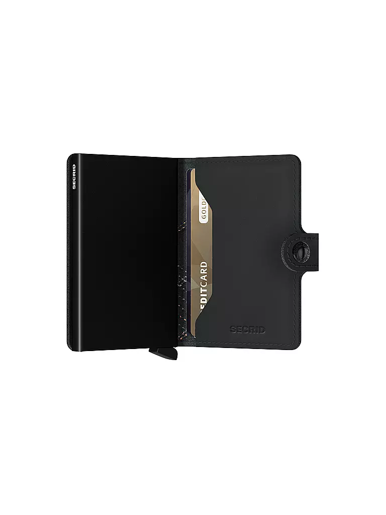 SECRID | Geldbörse - Miniwallet Linea Mini Orange | schwarz