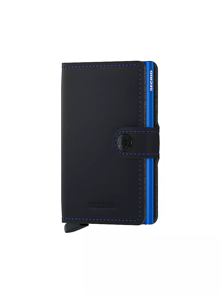 SECRID | Geldbörse - Miniwallet Matte Mini Black & Blue | schwarz