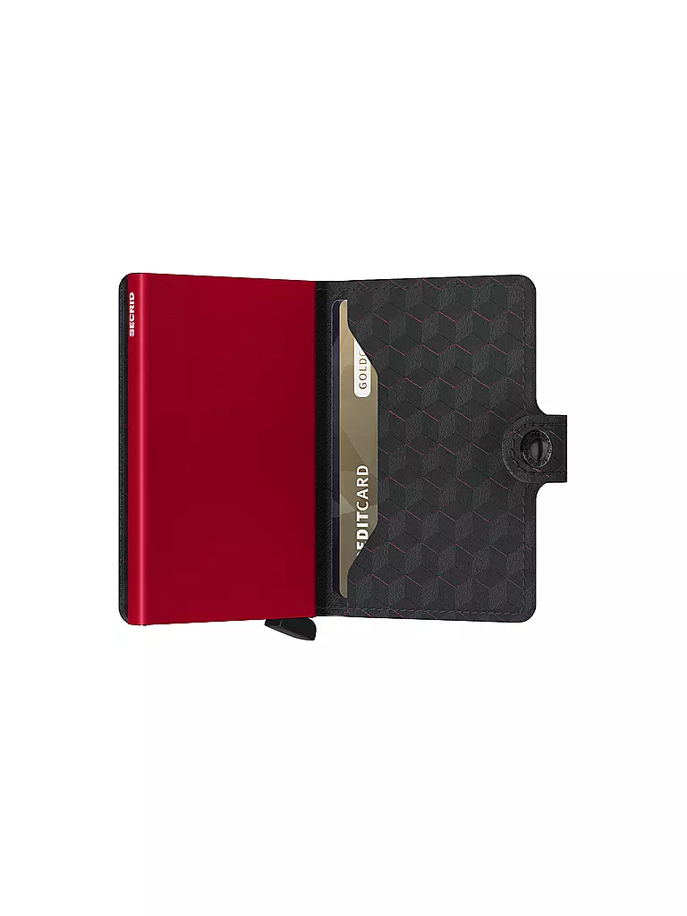 SECRID | Geldbörse - Miniwallet Optical Mini Black Red | schwarz