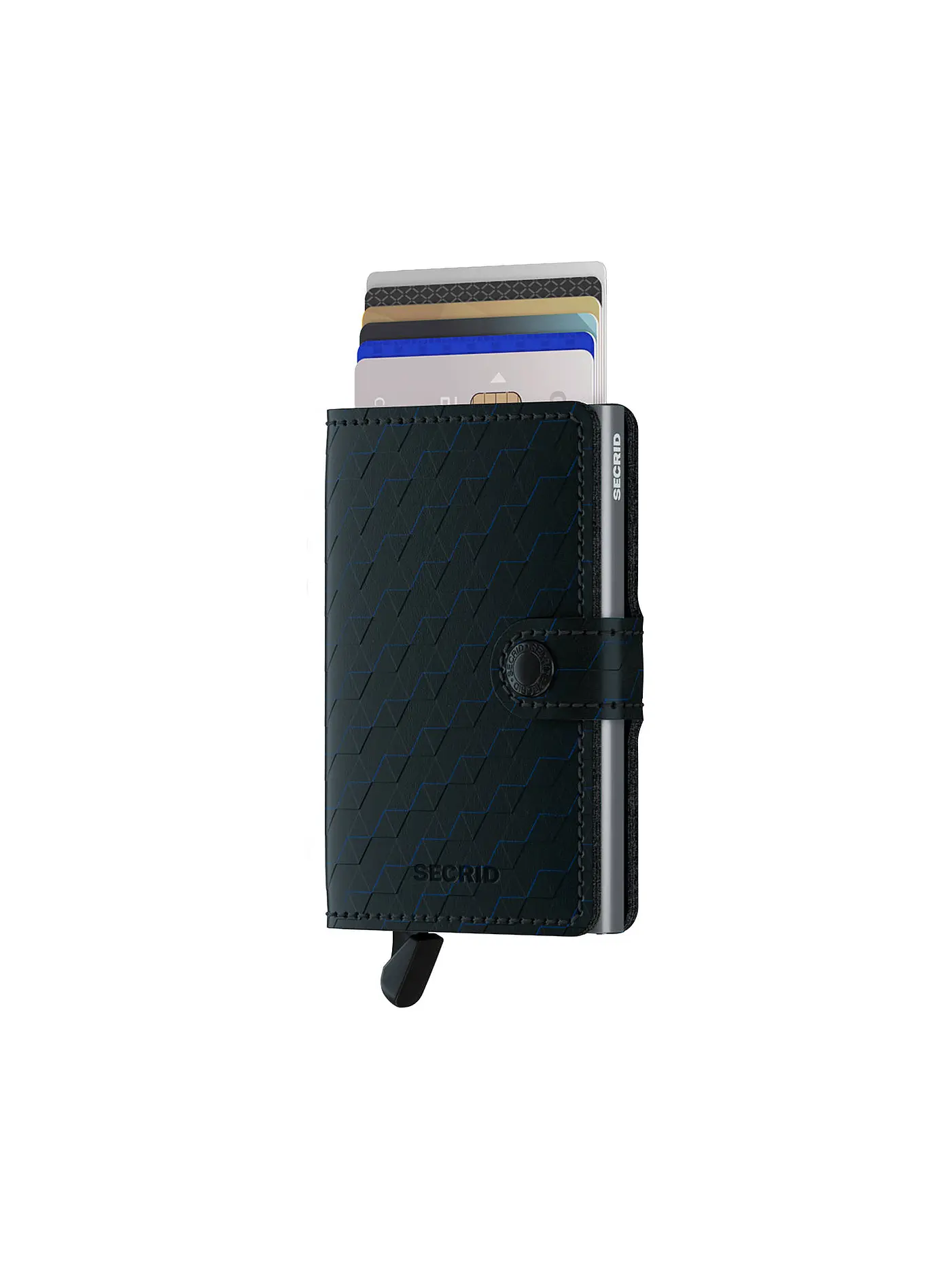 SECRID | Geldbörse - Miniwallet Optical Mini Black Titanium | schwarz