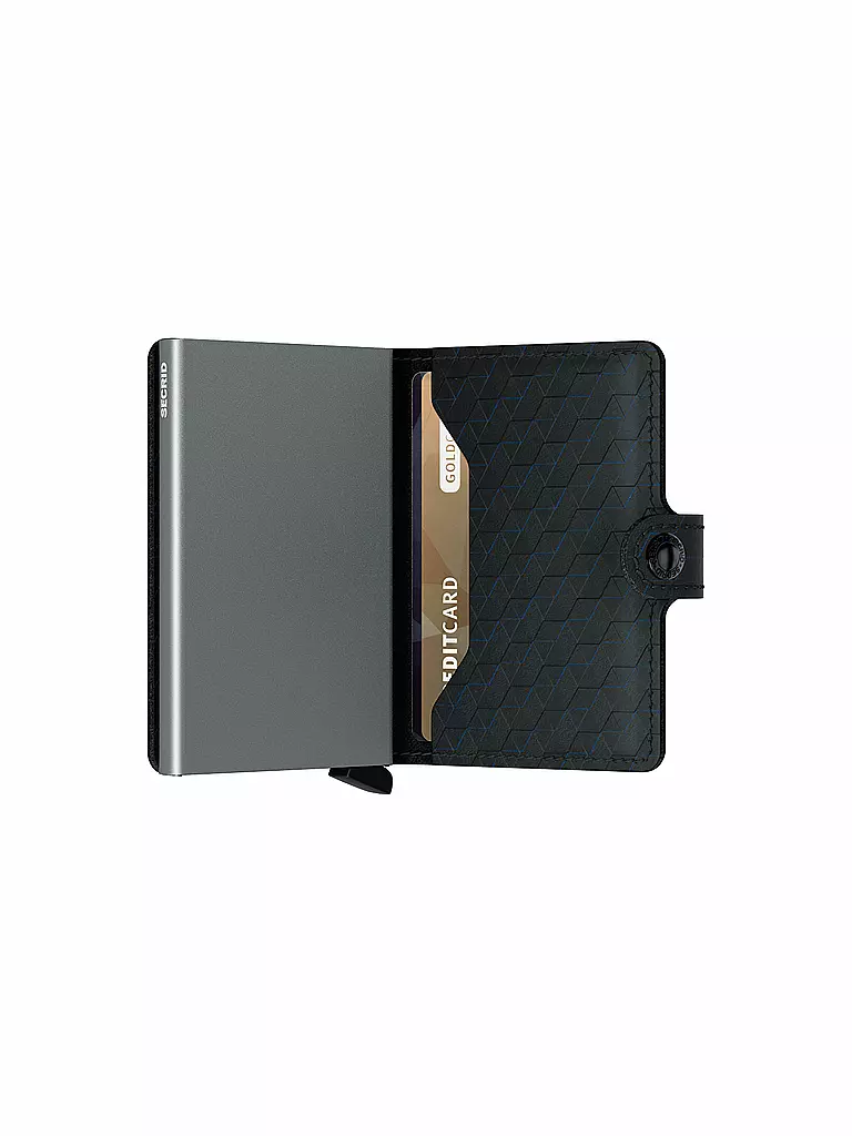 SECRID | Geldbörse - Miniwallet Optical Mini Black Titanium | schwarz