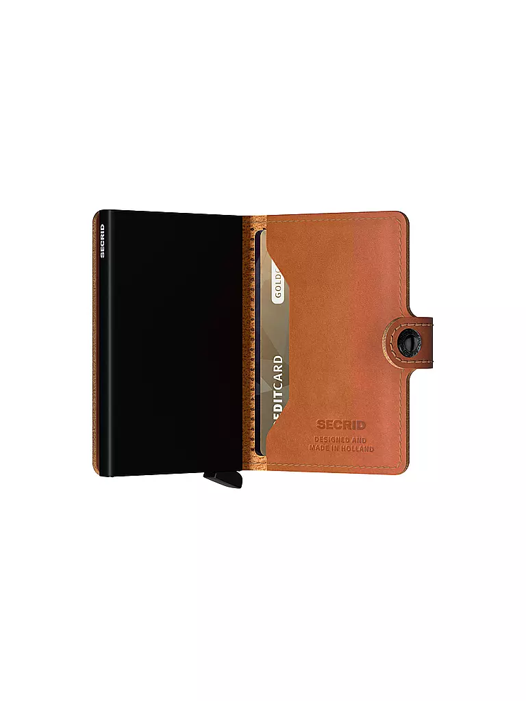 SECRID | Geldbörse - Miniwallet Perforated Mini Cognac | braun